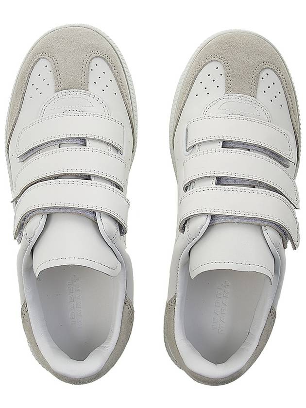 Beth Logo Leather Low Top Sneakers White - ISABEL MARANT - BALAAN 7