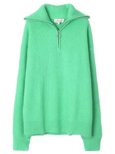 BOW HALF ZIP KNIT JADE 957 t shirt - STUDIO NICHOLSON - BALAAN 1