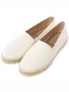 tiger engraved logo leather espadrilles white - KENZO - BALAAN.