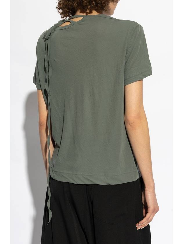 Yohji Yamamoto Cotton Top, Women's, Green - YOHJI YAMAMOTO - BALAAN 4