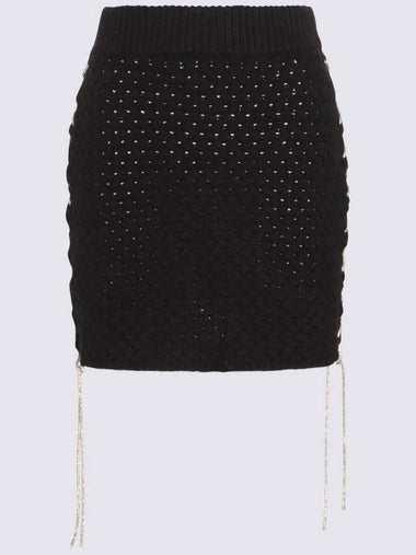 Giuseppe Di Morabito Black Stretch Ruffled Mini Skirt - GIUSEPPE DI MORABITO - BALAAN 1