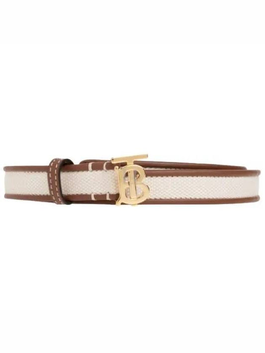 TB Logo Leather Belt Brown - BURBERRY - BALAAN 2