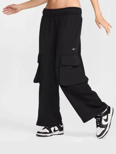 Women s Sportswear Low Rise Oversized French Open Hem Terry Pants 010 - NIKE - BALAAN 1