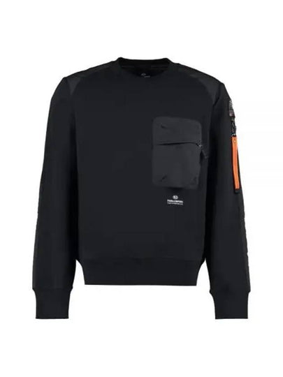 Men's Sabre Crew Neck Sweatshirt Black - PARAJUMPERS - BALAAN 2