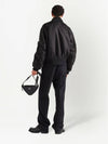 Re-Nylon Bomber Jacket Black - PRADA - BALAAN 4