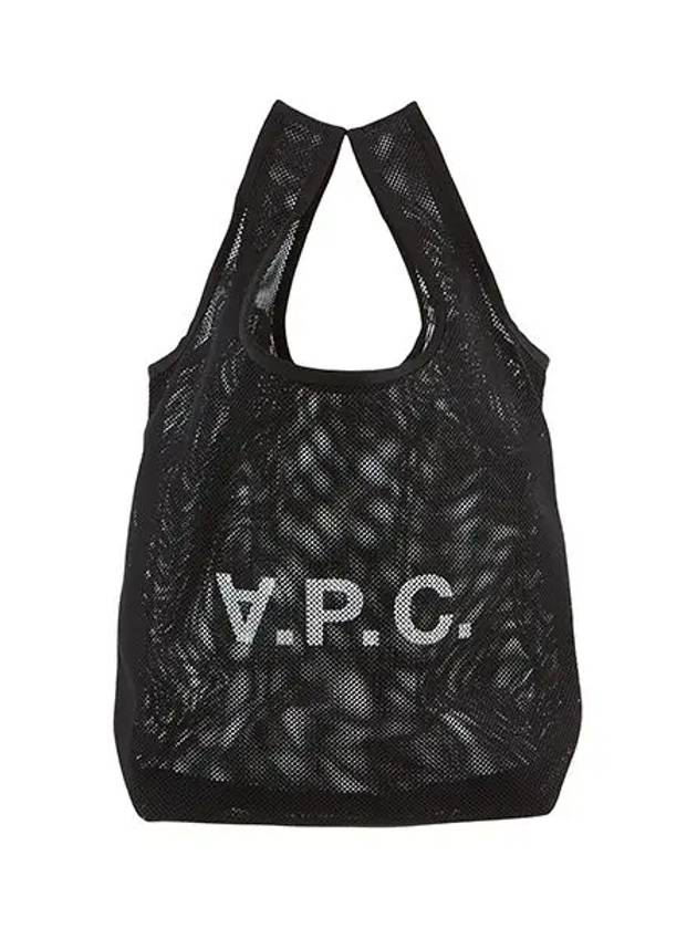 Logo Rebound Mesh Tote Bag Black - A.P.C. - BALAAN 4