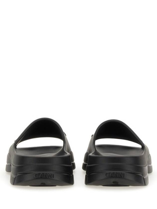 Pool Slippers Black - GANNI - BALAAN 3