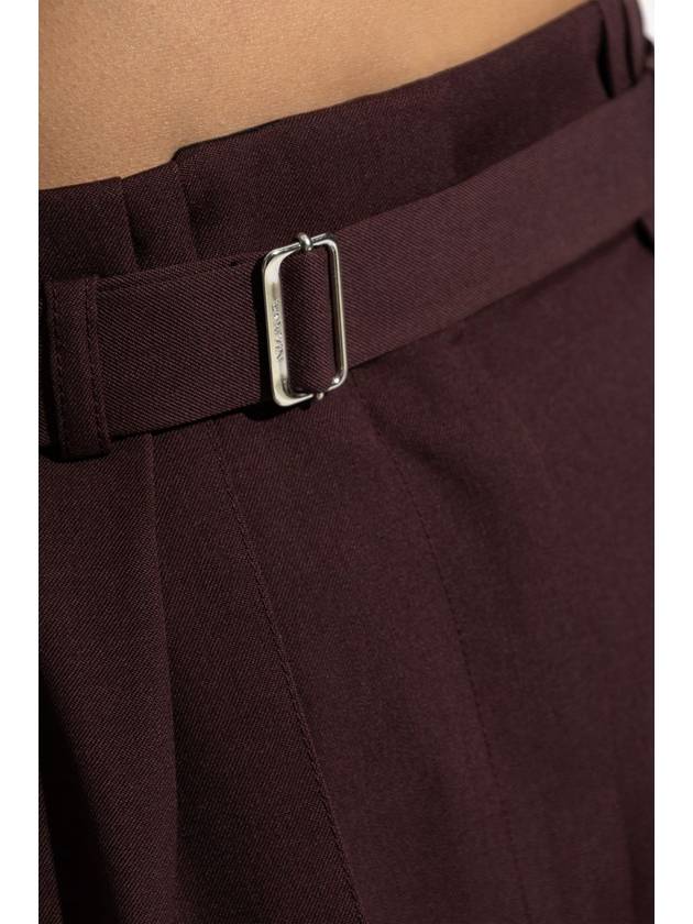 Lanvin Wool Trousers, Women's, Burgundy - LANVIN - BALAAN 5