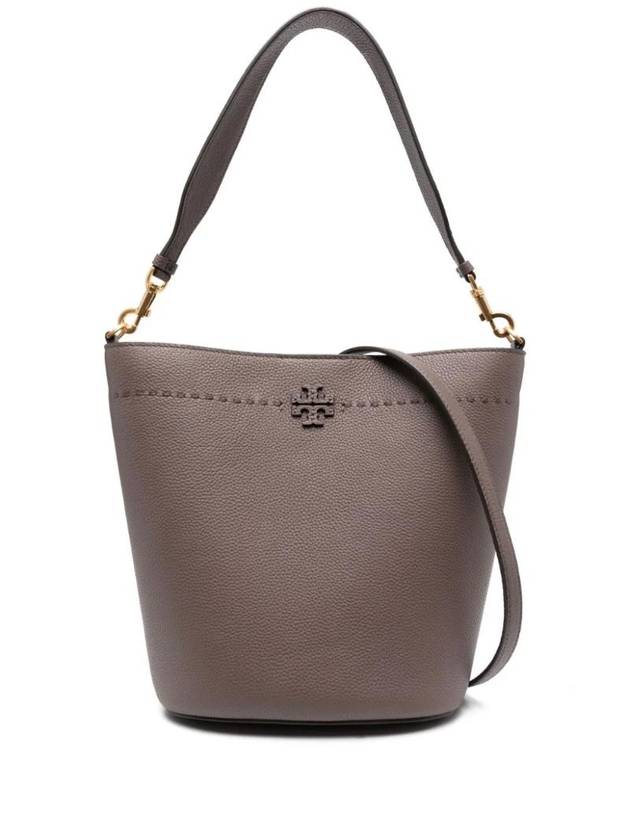 McGraw Logo Bucket Bag Grey - TORY BURCH - BALAAN 1