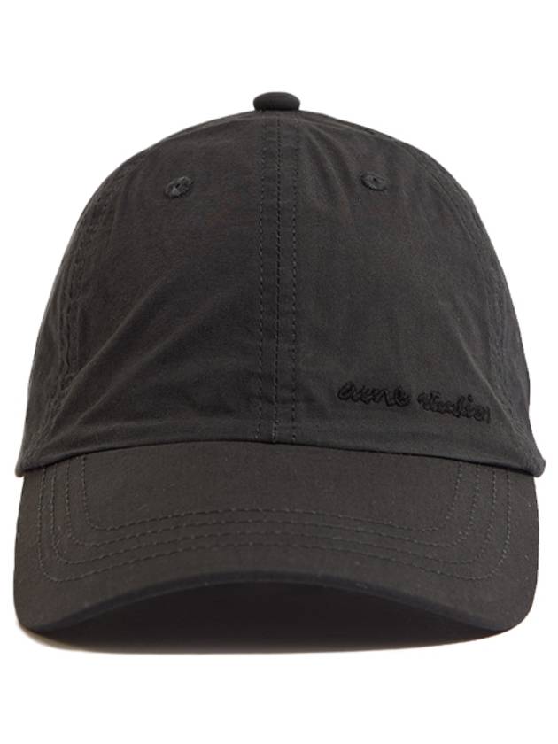 Studios Embroidered Lettering Logo Cotton Ball Cap Black - ACNE STUDIOS - BALAAN.