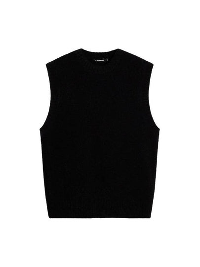 Men's Hardy Knitted Vest Black - J.LINDEBERG - BALAAN 2