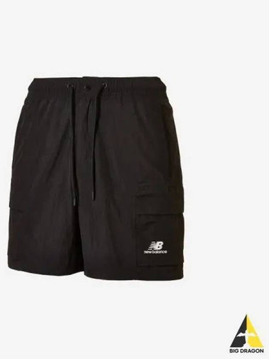 Coat Club Woven Pocket Shorts Black - NEW BALANCE - BALAAN 1