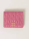 Matelasse Leather Half Wallet Begonia Pink - MIU MIU - BALAAN 2