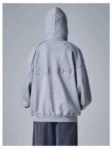 Dying Main Theme Embroidery Hoodie Hooded Sweatshirt Zip up Gray Domestic Product GM0024081983556 - JUUN.J - BALAAN 1