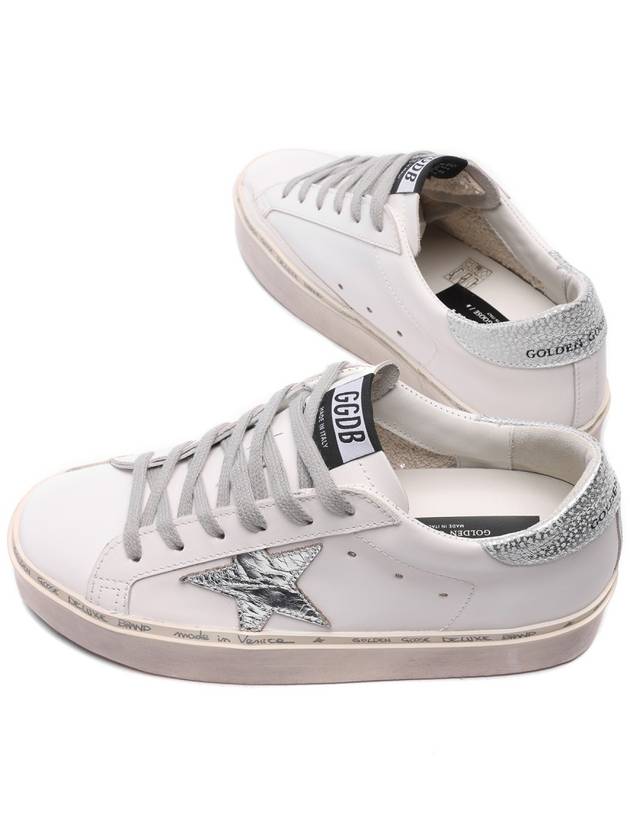 Hi Star White Metallic Silver Heel Tab Sneakers - GOLDEN GOOSE - BALAAN 7