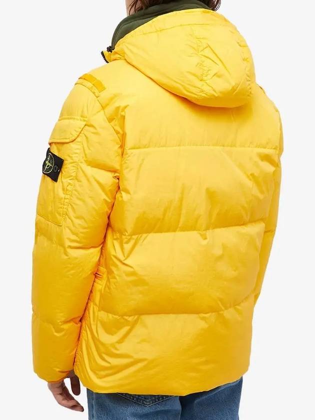 Men's Wappen Patch Crinkle Wraps Padding Yellow - STONE ISLAND - BALAAN 5