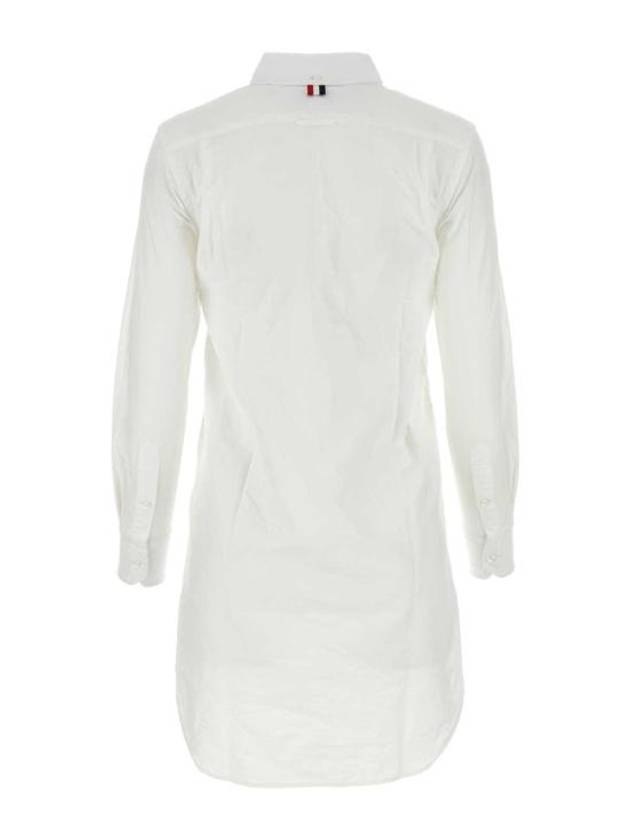 RWB Cotton Shirt Dress White - THOM BROWNE - BALAAN 3