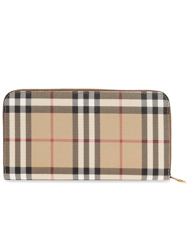 Check Zip Around Long Wallet Archive Beige - BURBERRY - BALAAN 2