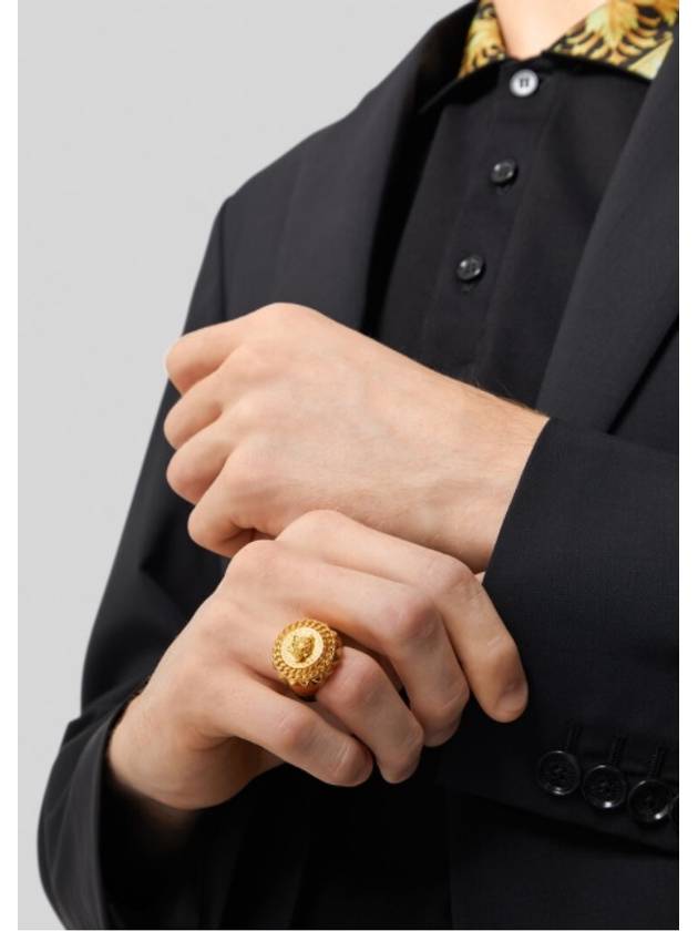 Chain Medusa Ring Gold - VERSACE - BALAAN 5