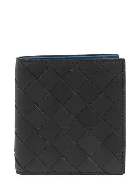 Intrecciato Slim Half Wallet Charcoal - BOTTEGA VENETA - BALAAN 2