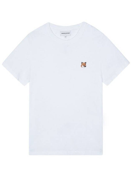 Fox Head Patch Regular Short Sleeve T-Shirt White - MAISON KITSUNE - BALAAN 2