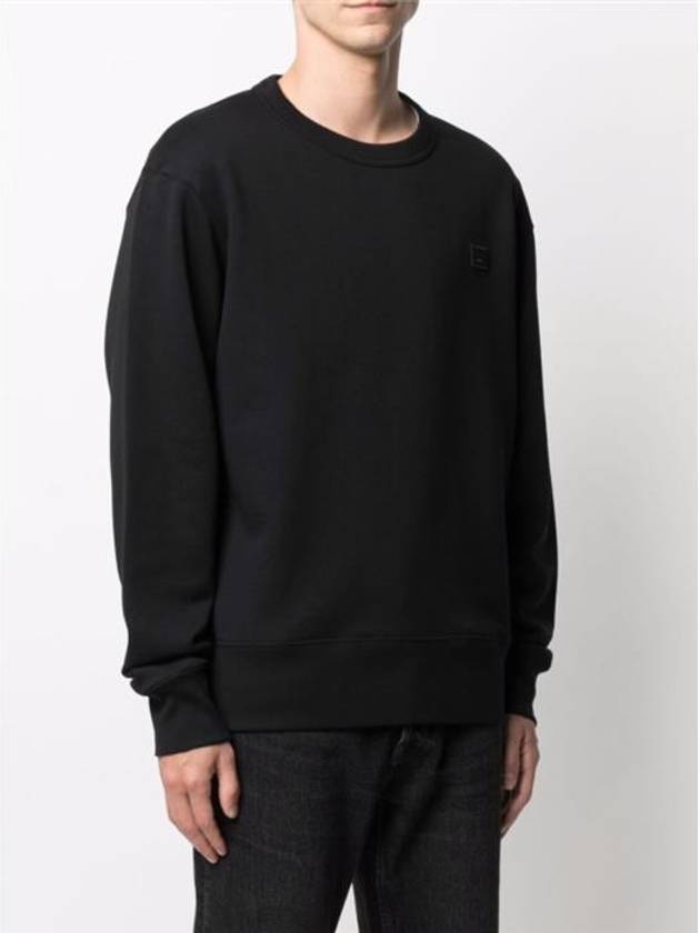 Face Patch Long Sleeve T-Shirt Black - ACNE STUDIOS - BALAAN 5