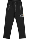 Time Machine Football Cotton Straight Pants Black - VIVIENNE WESTWOOD - BALAAN 2