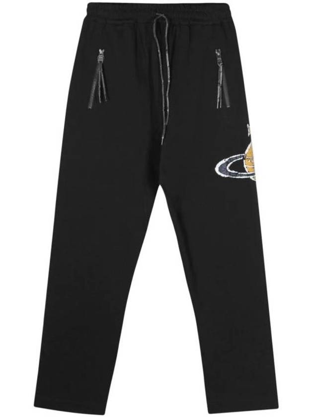 Time Machine Football Cotton Straight Pants Black - VIVIENNE WESTWOOD - BALAAN 2