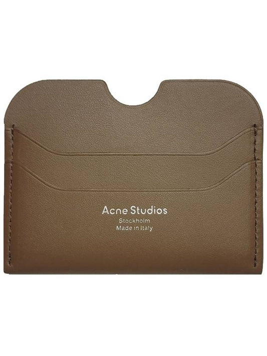 Silver Logo Card Wallet Brown - ACNE STUDIOS - BALAAN 2