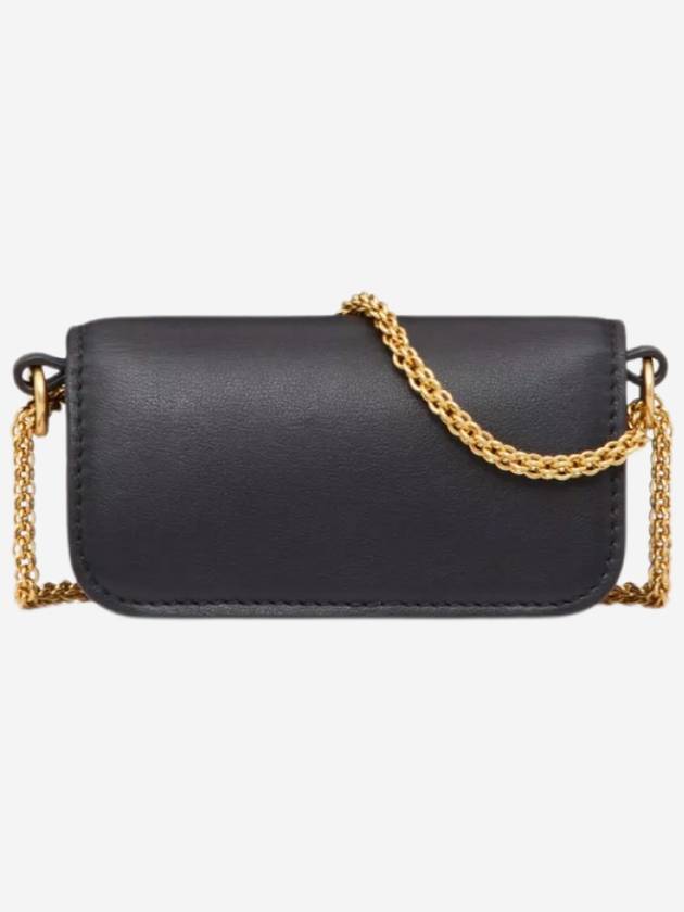 Rocco Micro Chain Shoulder Bag Black - VALENTINO - BALAAN 4