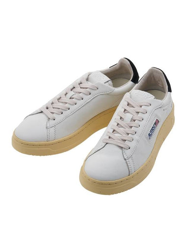 Dallas Black Tab Leather Low Top Sneakers White - AUTRY - BALAAN 1