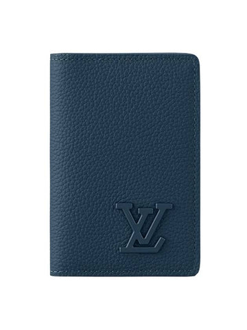 Pocket Organizer LV Aerogram Card Wallet Atlantic Blue - LOUIS VUITTON - BALAAN 1