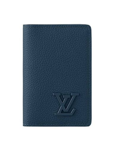 Pocket Organizer LV Aerogram Card Wallet Atlantic Blue - LOUIS VUITTON - BALAAN 1