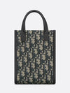 Safari North South Oblique Jacquard Tote Bag Beige Black - DIOR - BALAAN 3