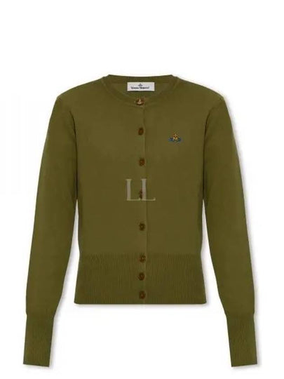 Bea Logo Cardigan Green - VIVIENNE WESTWOOD - BALAAN 2