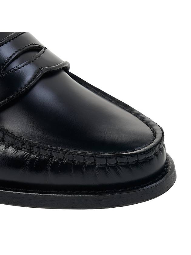 Leather Loafers Black - THOM BROWNE - BALAAN 10