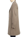 Logo Classic Cashmere Single Coat Brown - DIOR - BALAAN 4