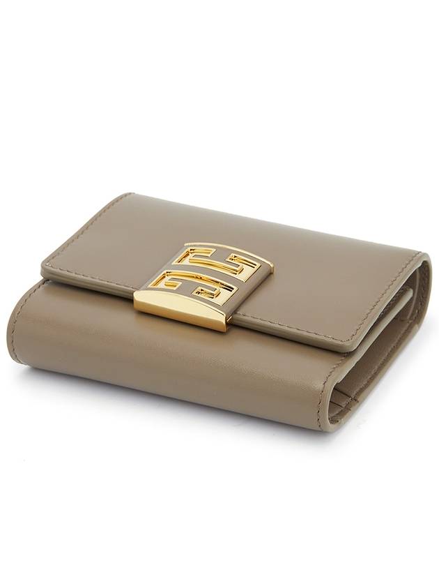 4G Logo Half Wallet Brown - GIVENCHY - BALAAN 4