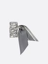 Oblique Mitzah Silk Twill Scarf Grey - DIOR - BALAAN 3