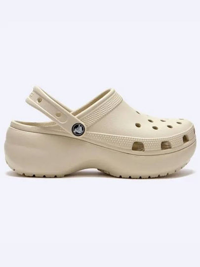 Classic Platform Clog Sandals Beige - CROCS - BALAAN 2