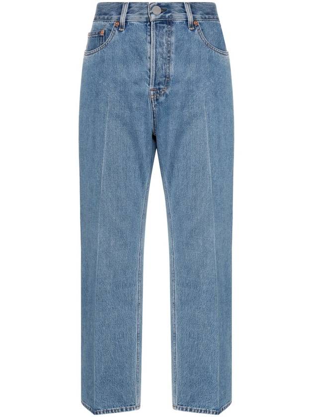 Low Waist Cropped Jean Blue - GUCCI - BALAAN 2