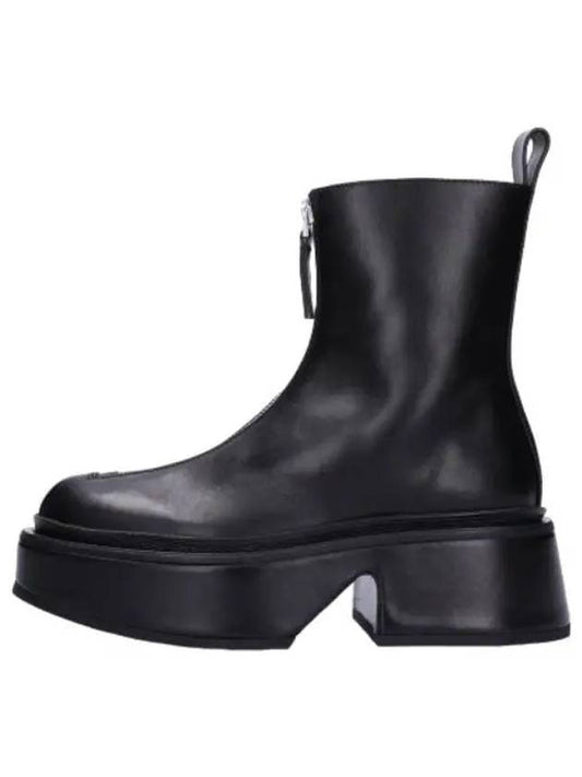 leather ankle boots black - JIL SANDER - BALAAN 1