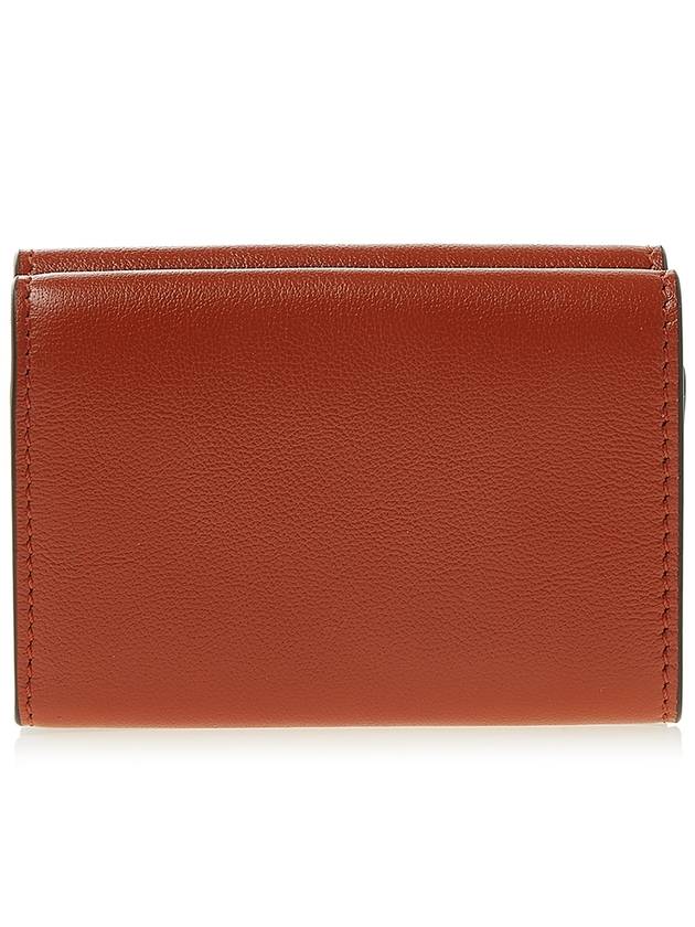 Tri-fold Nappa Halfwallet Brown White - MARNI - BALAAN.