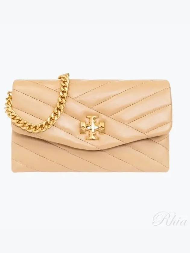 Kira Chevron Chain Long Wallet Desert Dune - TORY BURCH - BALAAN 2