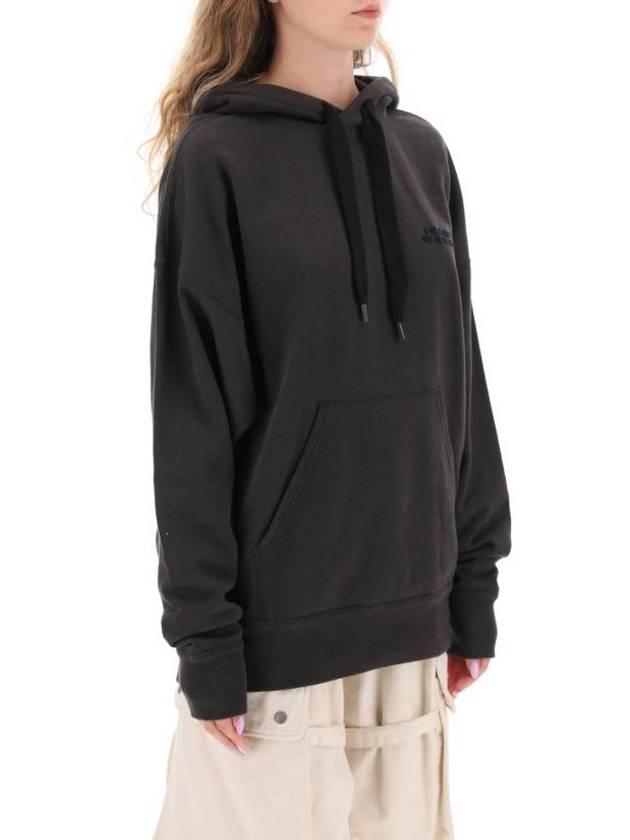 Isabel Marant Scott Logo Hoodie Top Fade Black - ISABEL MARANT - BALAAN 3