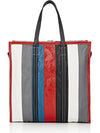 Bazar Striped Shopper Medium Tote Bag - BALENCIAGA - BALAAN 4