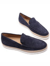 Men's Suede Slip-On Loafers Navy - TOD'S - BALAAN 6