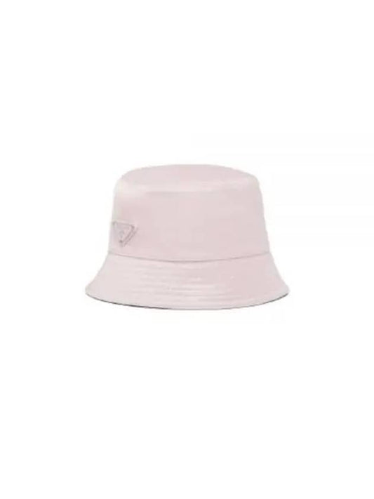 Re-Nylon Triangle Logo Bucket Hat Alabaster Pink - PRADA - BALAAN 2