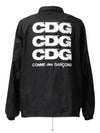 CDG Back logo Coach Jacket Black - COMME DES GARCONS - BALAAN 4