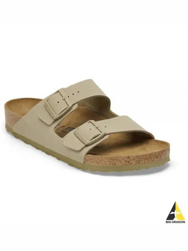 Arizona Big Buckle Slippers Beige - BIRKENSTOCK - BALAAN 2